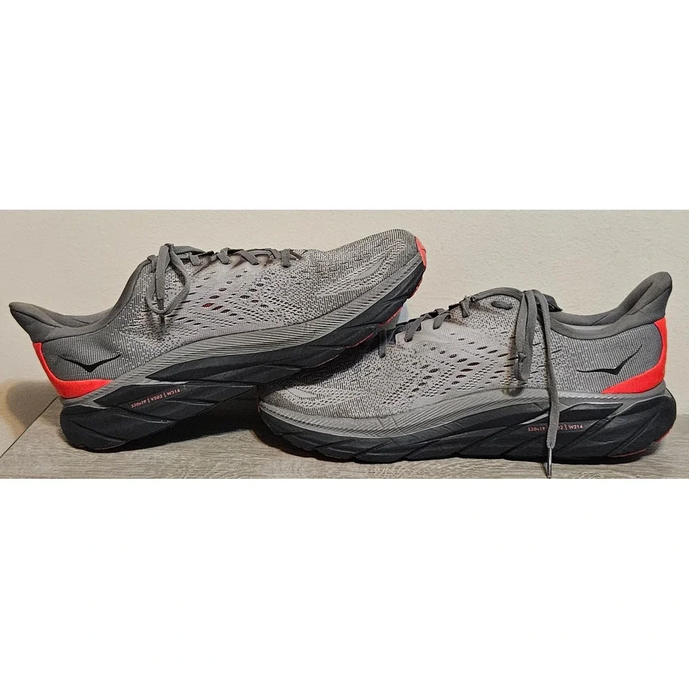 Women Hoka One One Clifton‎ 8 Gray Pink 1119394 SDPK Woman's Size 11 B
